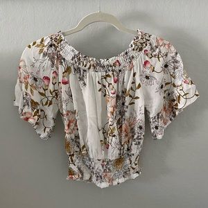 LF Floral Off the Shoulder Top